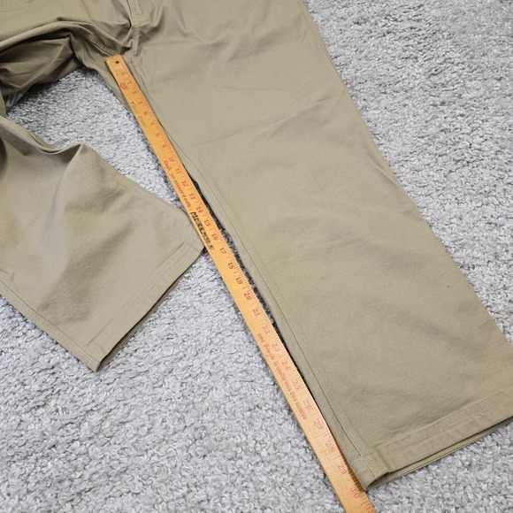 Duluth Fire Hose‎ Flex Pants Men 42x30 Khaki Canvas Relaxed Fit Durable Workwear - Picture 13 of 15